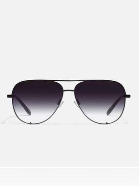 QUAY High Key Mini Black Aviator Sunglasses